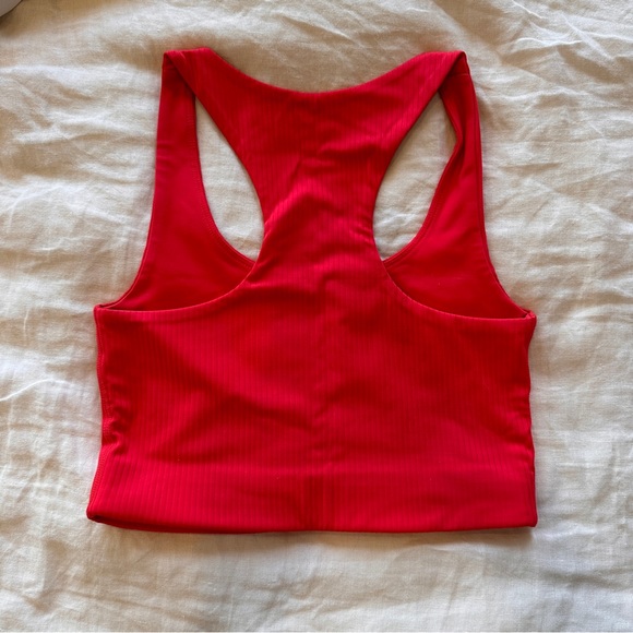 Red Paloma Ribbed Racerback - Picture 3 of 3